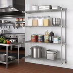 Thumbnail image #2 for Eagle Group A4-63-2148S 4-Tier Add-On Wire Shelving Unit, 48W x 21D x 63H, Stainless Steel Finish