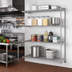 Thumbnail image #2 for Eagle Group 4-Tier Add-On Wire Shelving Unit, 48W x 21D x 63H, Stainless Steel Finish