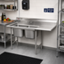 Thumbnail image #2 for Eagle Group 414 Series Two-Compartment Commercial Sink with 24