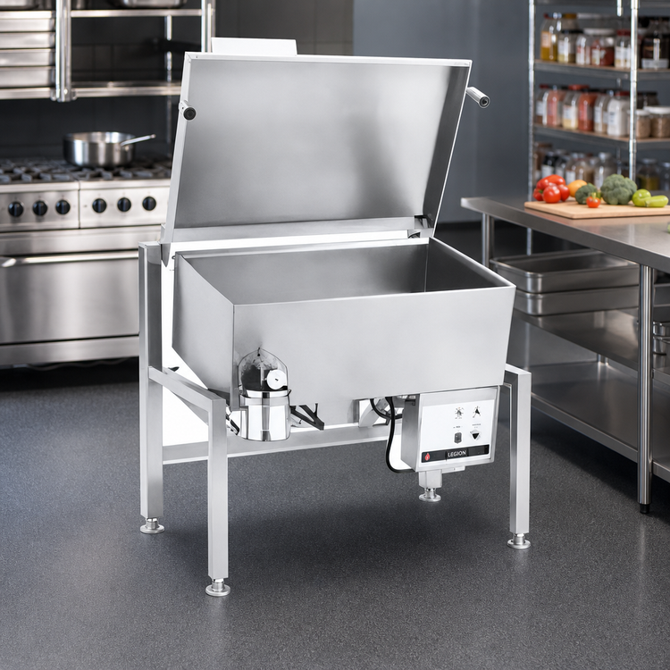 Product image #2 for Legion Combi-Pan Insulated Gas Tilting Skillet, 21.3-Gallon, 10° Tilt, Open Frame