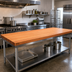 Thumbnail image #2 for John Boos Boos Block American Cherry Edge Grain Kitchen Countertop, 96 x 30 x 2-1/4 Inch, Penetrating Oil Finish