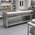 Thumbnail image #2 for Advance Tabco Triumph Supreme 5-Well Wet Bath Hot Food Table with Open Undershelf, Natural Gas, 77-3/4