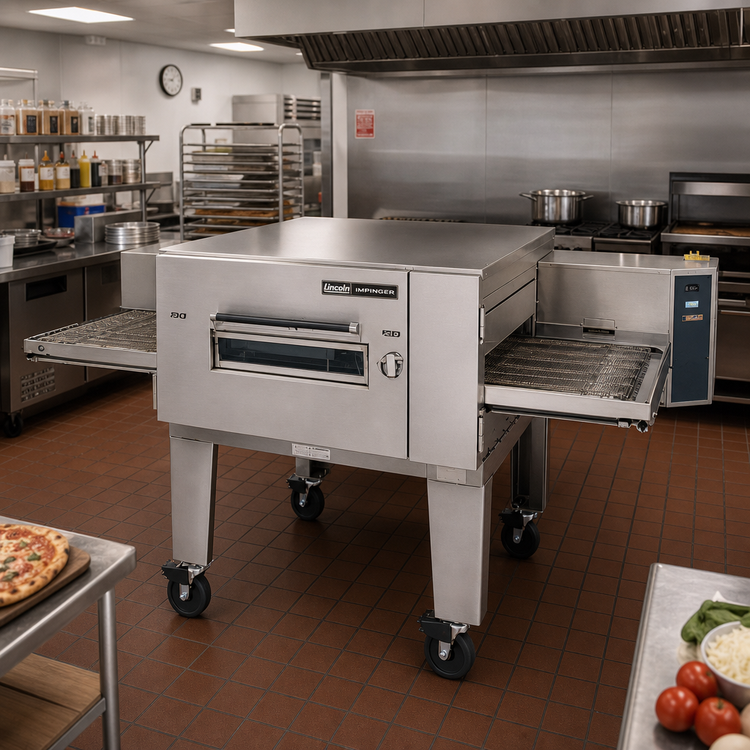 Product image #2 for Lincoln Impinger Low Profile Single-Deck Electric Conveyor Pizza Oven, 80-Inch Wide