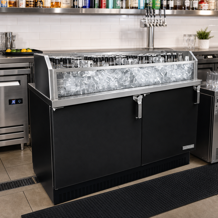 Product image #2 for Glastender GDU-16X60 60-Inch Back Bar Glass Ice Display Unit