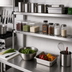 Thumbnail image #2 for Metro Super Erecta 42 Inch W x 14 Inch D Louvered Embossed Stainless Steel Shelf with Ship's Edge