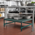 Thumbnail image #2 for QuadPLUS Stationary Dunnage Rack with Standard Shelf, 3-Sided Frame, and Louvered Mat, 36 x 24 x 14 Inches, 1000 lb Capacity