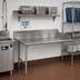 Thumbnail image #2 for Advance Tabco Straight Clean Dish Table, Left-Side Attachment, 95 x 30 Inches