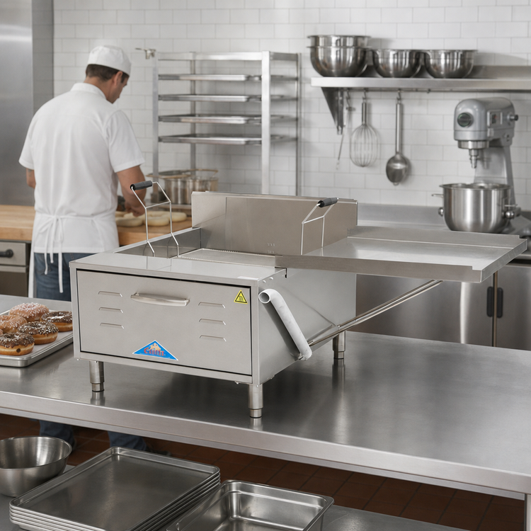 Product image #2 for Comstock-Castle Gas Countertop Doughnut Fryer, 23-Inch, 20-30 lb Fat Capacity