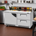 Thumbnail image #3 for 60-Inch Two-Section Front-Breathing Sandwich/Salad Prep Table with 16-Pan Top Opening, 1 Door and 2 Drawers