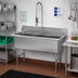 Thumbnail image #2 for Advance Tabco FS-3-3030 3-Compartment Fabricated Sink with 30 x 30 x 14-Inch Bowls, No Drainboards