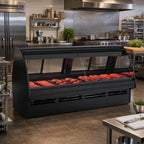 Thumbnail image #2 for Structural Concepts Fusion® GMG6 75-3/8"W Full-Service Self-Contained Refrigerated Service Case with Curved Lift-Up Front Glass