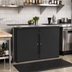Thumbnail image #3 for Top Shelf DB48 Two-Section Back Bar Dry Storage Cabinet, 48 Inch, 2-Door, Non-Refrigerated
