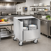 Thumbnail image #3 for FWE Heated Dish Storage Cart / Queen Mary Banquet Cart, 120-200 11-Inch Plate Capacity, Stainless Steel