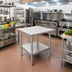 Thumbnail image #2 for Eagle Deluxe Series 30 Inch x 30 Inch Square Stainless Steel Work Table with Adjustable Undershelf