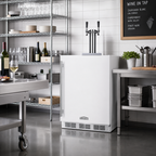 Thumbnail image #3 for Summit Commercial 24-Inch Wide ADA-Compliant White Twin Tap Wine Kegerator