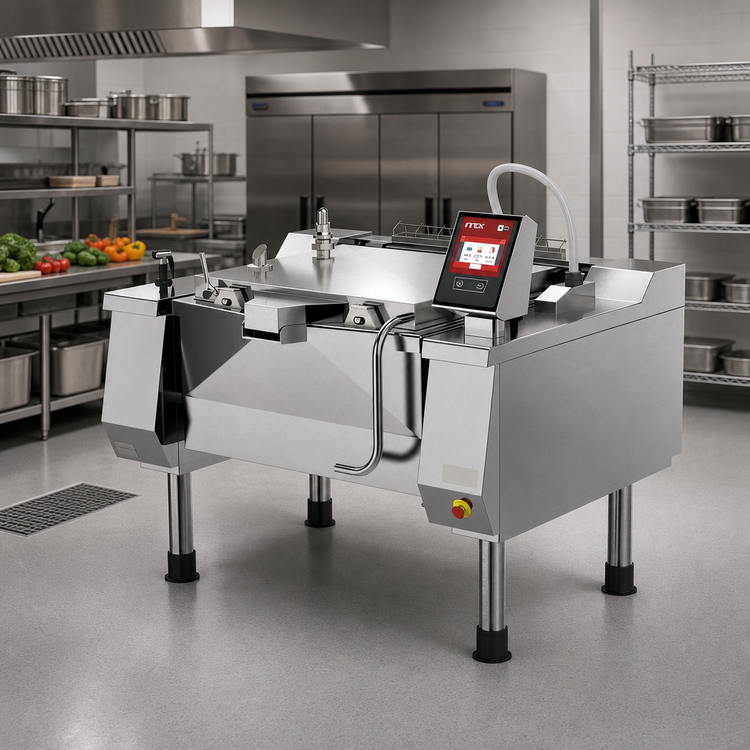 Product image #2 for Betterpan UDBRE038AV1 Electric Tilting Skillet Pressure Braising Pan, 38 Gallon Capacity