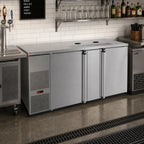 Thumbnail image #2 for Micro Matic USA Pro-Line MDD68S-E-LT Two-Section Flat Top Draft Beer Cooler, Self-Contained, Stainless Steel, 28 Cu. Ft.