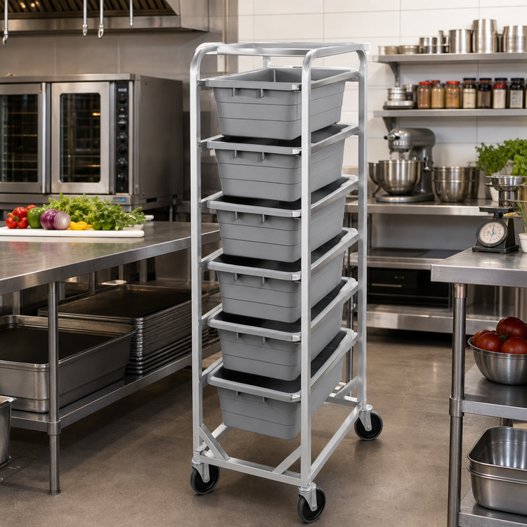 Product image #3 for Channel Manufacturing Heavy-Duty Aluminum End-Load Lug Rack with Casters