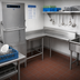 Thumbnail image #2 for Eagle Spec-Master Island Design Clean Dishtable, 60-Inch Machine-to-Corner and Corner-to-End Layout, 30-Inch Working Depth, 14 Gauge 304 Stainless Steel