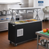 Thumbnail image #2 for Vollrath 2-Series Affordable Portable Mobile Refrigerated Cafeteria Unit with Breath Guard and Door Base, 4-Pan, 60 x 24 x 49 Inch