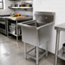 Thumbnail image #2 for John Boos Pro-Bowl 1-Compartment Freestanding Stainless Steel Compartment Sink with 20-Inch Bowl and 10-Inch Backsplash