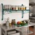 Thumbnail image #2 for Quantum Cantilever Single Wall-Mount Wire Shelving Unit, 60 x 14 Inches, Green Epoxy Finish