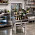 Thumbnail image #2 for Spec-Bar 12-Inch Wide Freestanding Stainless Steel Liquor Display Unit, 4-Step Open Design