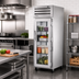 Thumbnail image #2 for SPEC SERIES Pass-Thru One-Section Glass Front and Rear Swing Door Reach-In Refrigerator