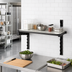 Thumbnail image #2 for Camshelving Elevation Series Wall Shelving Add-On Shelf Kit, 24 x 36 Inches, Solid Shelf Plates, Brushed Graphite