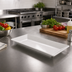 Thumbnail image #2 for American Metalcraft Endurance 18-Inch Rectangular White Melamine Platter