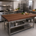 Thumbnail image #2 for Boos Block American Black Walnut Edge Grain Kitchen Countertop, 72 x 48 x 3 Inches, Penetrating Oil Finish
