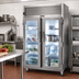 Thumbnail image #2 for Dealer's Choice G23010M Two-Section Glass Door Merchandiser Freezer