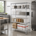 Thumbnail image #2 for Metro Super Erecta Chrome Plated Wire Shelving Starter Unit, 48 x 21 x 63 Inches, 4 Shelves