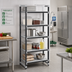 Thumbnail image #2 for Cambro Camshelving Elements XTRA 24-Inch Wide x 18-Inch Deep x 84-Inch High 5-Tier Solid Stationary Starter Unit