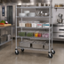 Thumbnail image #2 for Metro Super Erecta 4-Shelf Wire Stem Caster Cart, 36 x 18 x 69 Inches, 600 lb. Capacity
