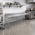 Thumbnail image #2 for Sapphire 120-Inch Stainless Steel Open Base Worktable with 5-Inch Backsplash