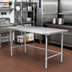 Thumbnail image #2 for John Boos Stallion 72-Inch x 30-Inch 14-Gauge Stainless Steel Top Work Table with Galvanized Base