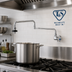 Thumbnail image #2 for T&S Brass Wall-Mount Single-Temperature Pot Filler Faucet with 24-Inch Double-Joint Swing Nozzle