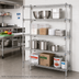 Thumbnail image #2 for Metro Super Erecta Super Adjustable Stationary Starter Wire Shelving Unit, 60W x 18D x 63H, Chrome Plated