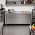 Thumbnail image #2 for Spec-Master Stainless Steel Plate Cabinet with Sliding Doors, 60-Inch Wide x 15-Inch Deep