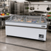 Thumbnail image #2 for KoolMore 65-Inch Manual Defrost Island Chest Freezer with Sliding Glass Doors, 16 Cu. Ft.