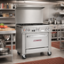 Thumbnail image #2 for Southbend Ultimate 24-Inch Gas Restaurant Range with 4 Open Burners, Cabinet Base, and Hi-Shelf