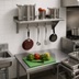 Thumbnail image #2 for Advance Tabco PS-15-48 Wall-Mounted Shelf with Pot Rack, 48