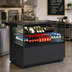 Thumbnail image #2 for Structural Concepts Reveal® Freestanding Self-Service Refrigerated Display Case with Clear Glass Shelf