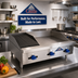 Thumbnail image #2 for Comstock-Castle 36-Inch Countertop Gas Char-Broiler/Griddle Combination with 12-Inch Radiant Broiler and 24-Inch Griddle
