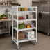 Thumbnail image #3 for Cambro Camshelving Premium 4-Tier Vented Mobile Starter Unit, 21 x 42 x 67-1/4 Inches, Speckled Gray