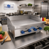 Thumbnail image #2 for Comstock-Castle 72-Inch Countertop Gas Griddle with Smooth Steel Plate and Manual Controls