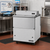 Thumbnail image #2 for True Dual-Sided Mobile School Milk Cooler Cart, 8-Crate Capacity, Forced-Air, White/Stainless Steel