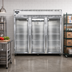 Thumbnail image #2 for Continental Refrigerator 3FENSSGD Three-Section Extra-Wide Reach-In Glass Door Display Freezer