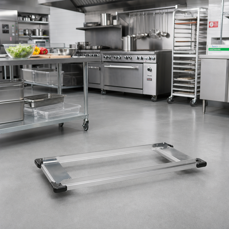 Product image #2 for Quantum 48 Inch x 24 Inch Chrome-Plated Dolly Frame Without Casters